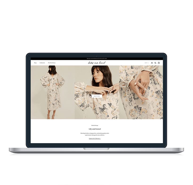 Lily and Lionel | Ecommerce Build 1