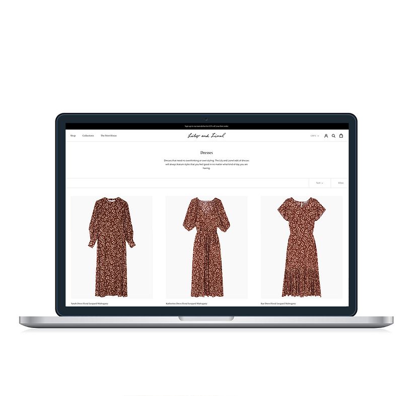 Lily and Lionel | Ecommerce Build 1