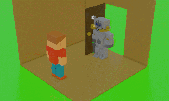 My project in Introduction to Voxel Art for Character Design course 0
