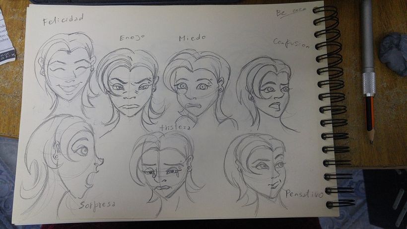 Ejercicios de dibujo de gestos - Design de personagens