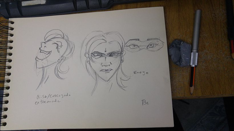 Ejercicios de dibujo de gestos - Design de personagens