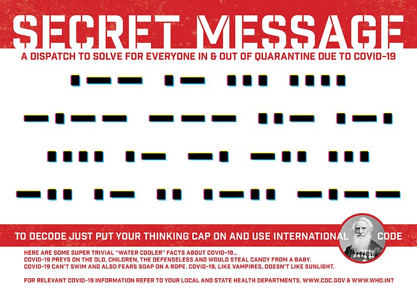 Postcard - 5x7 - Secret Message (Personal Project)