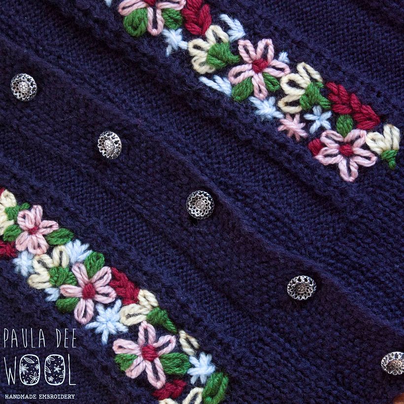 Bordados. Jerseys y chaquetas 6