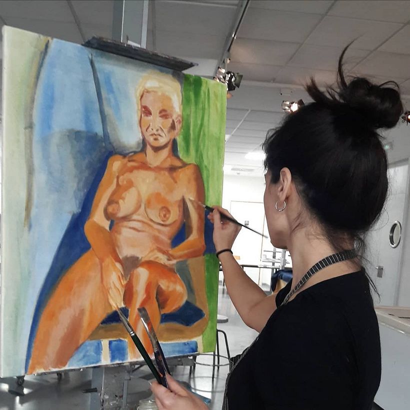 Pintura. Óleo desnudo 1