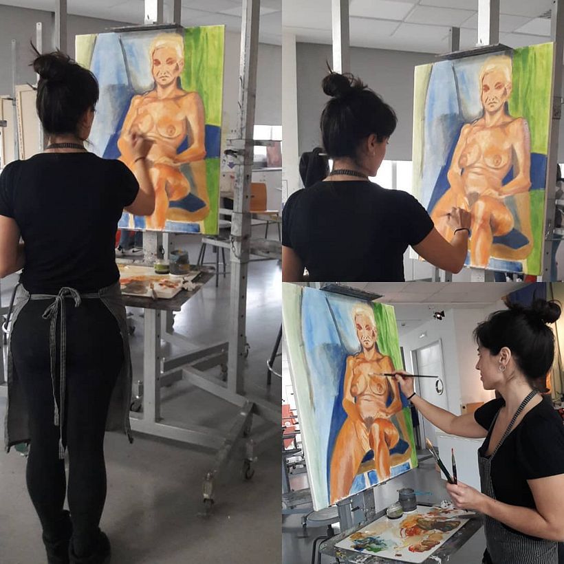 Pintura. Óleo desnudo 2