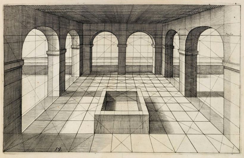 Perspective in drawing is the art of representing three-dimensional objects on a two-dimensional surface