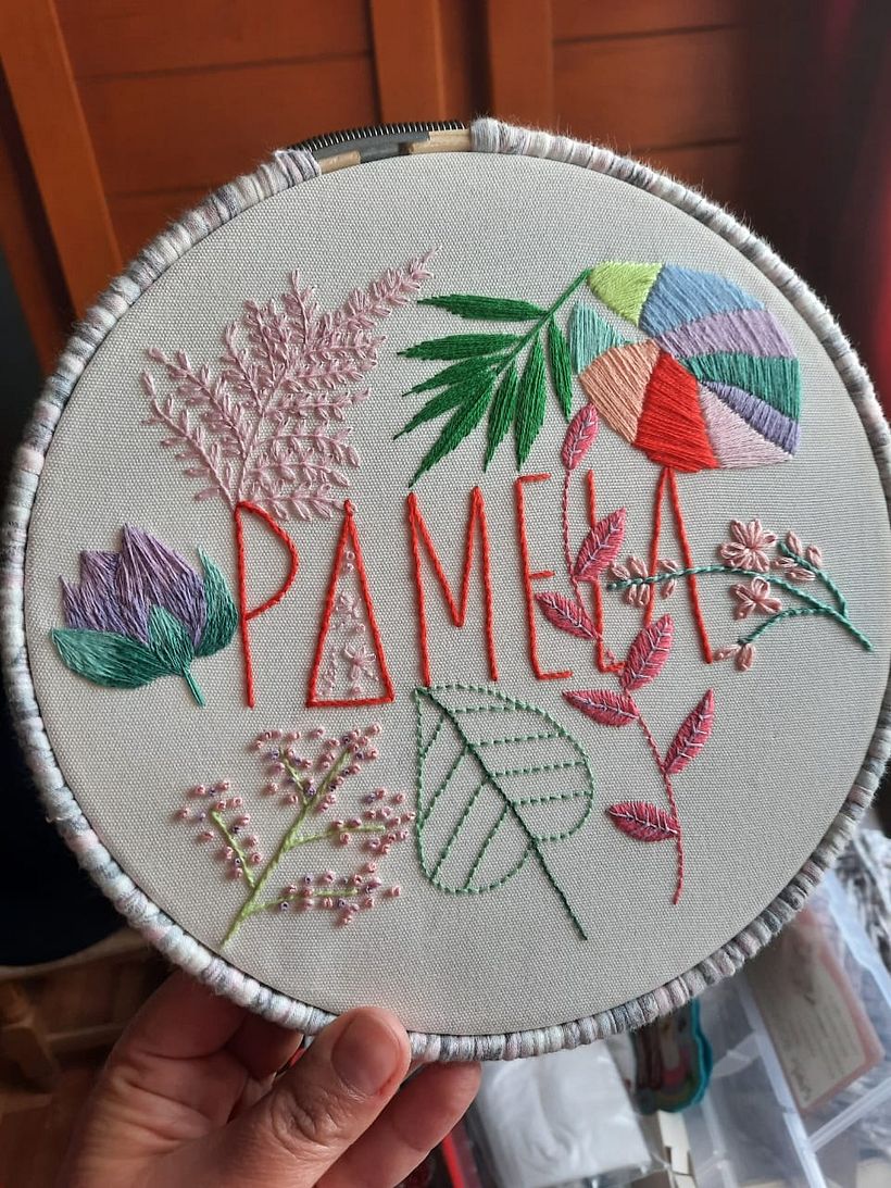 Una palabra fuerte: mi nombre, porque yo soy fuerte, pero a la vez llena de color y de vida.