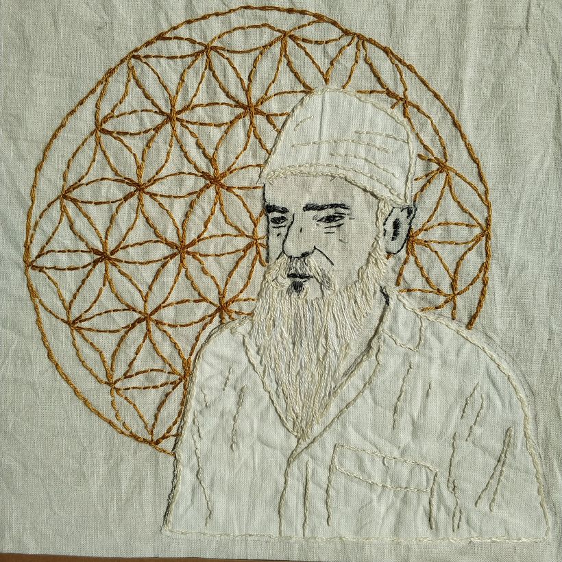 SatNam, regalo bordado para un amigo Kundalini -1