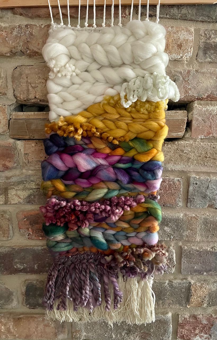 My project in Introduction to Frame Loom Tapestry course -1