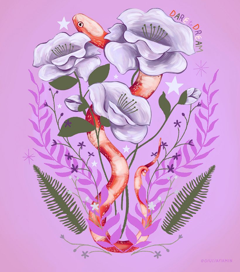 My project in Procreate: Creative Illustration Techniques course 5