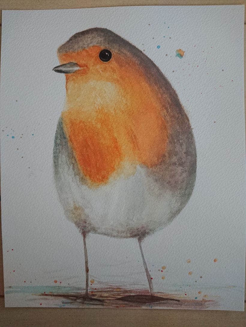 My project in Artistic Watercolor Techniques for Illustrating Birds course 0