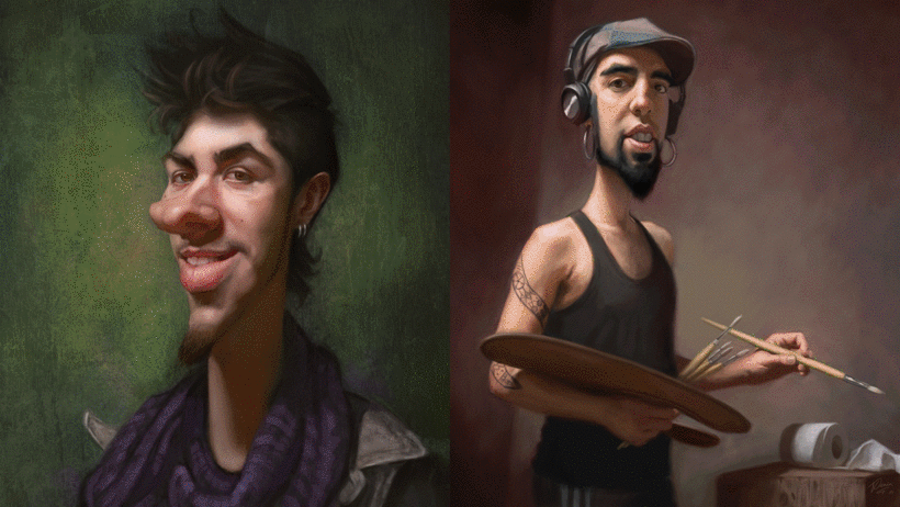 Xavier Denia specializes in realistic portraits