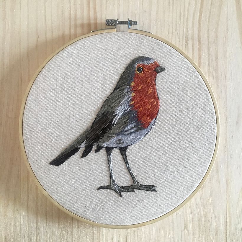 Mi Proyecto del curso: Pintar con hilo: técnicas de ilustración textil 0