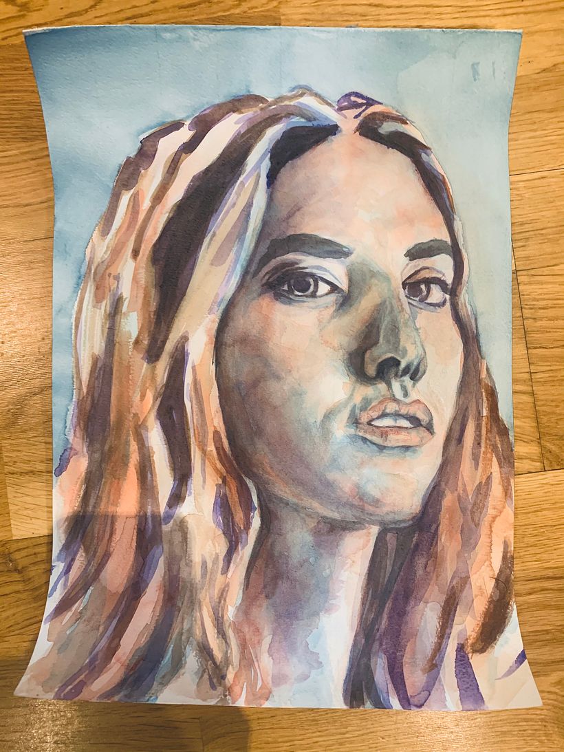 Second attempt completed: Tertiary colour layers were too dark.