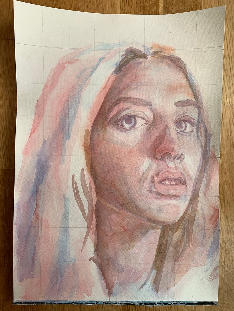 Third attempt: incomplete, but I have understood how to build up tonal value over layers rather than repeating the same marks