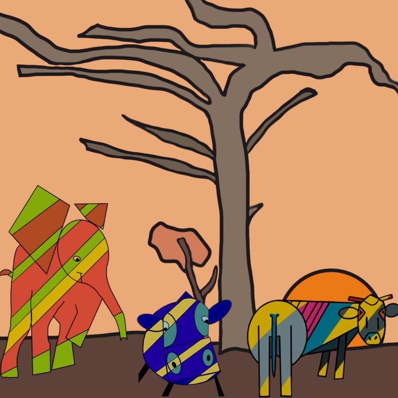 Mi Proyecto del curso: Ilustración digital con formas geométricas para principiantes 0