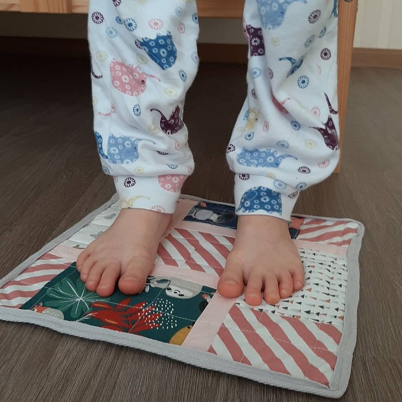 A bedside carpet for children as My project in Introduction to Contemporary Patchwork course 0