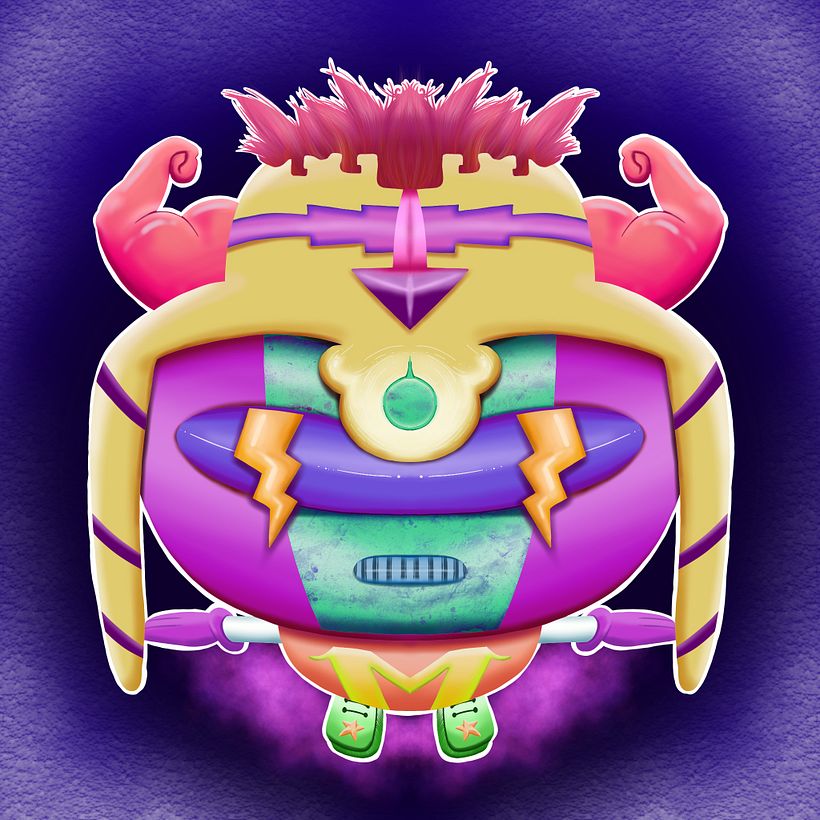 Mr Astromuscle. Mi Proyecto del curso: Ilustración digital con Procreate 0