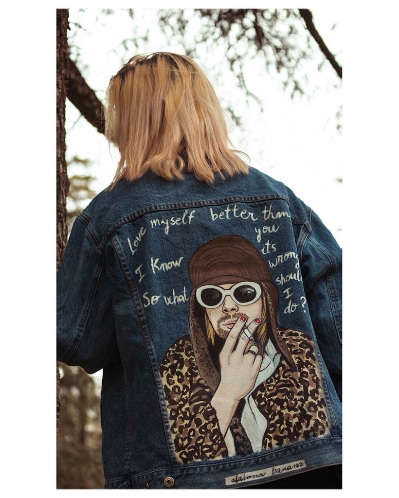 New Handpainted jackets-Alabama Banana 1