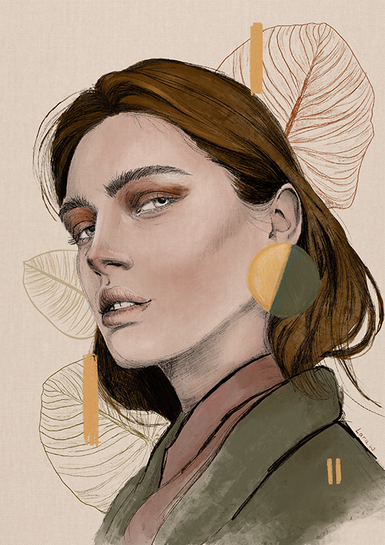 My project in Illustrated Portraits with Procreate course -1