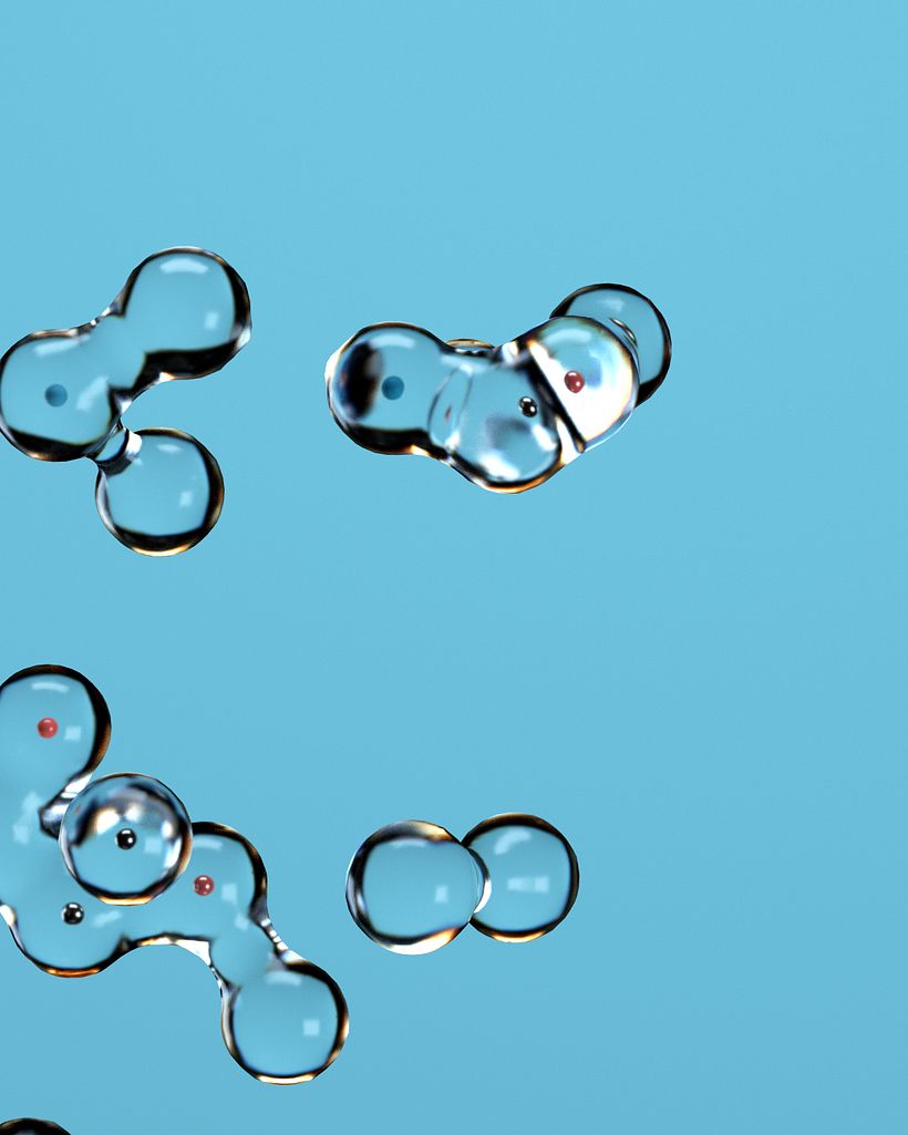 BUBBLE FLOW: Lettering 3D animado con X-Particles 12