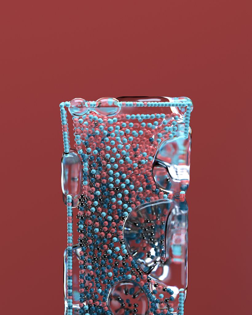 BUBBLE FLOW: Lettering 3D animado con X-Particles 20