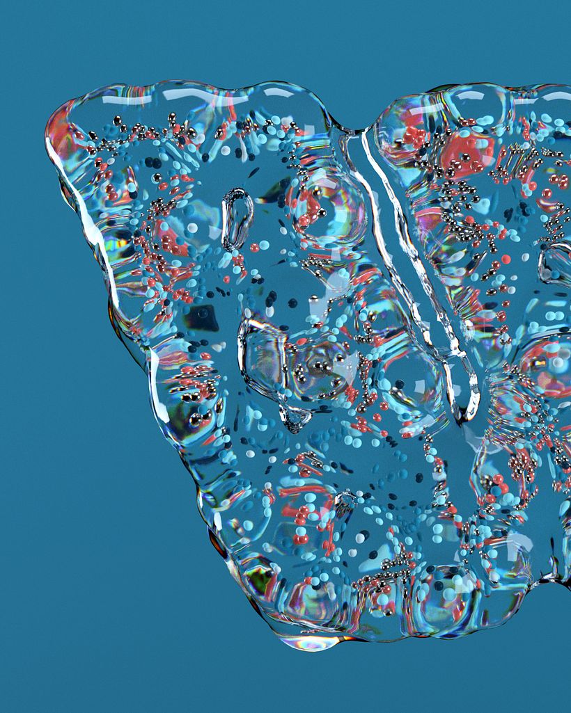 BUBBLE FLOW: Lettering 3D animado con X-Particles 35