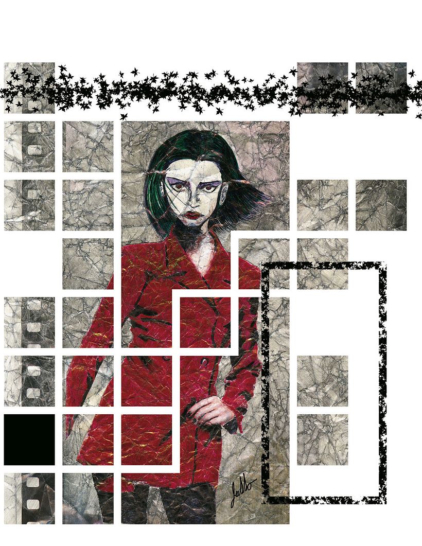 Vampire (2004) Collage and digital painting