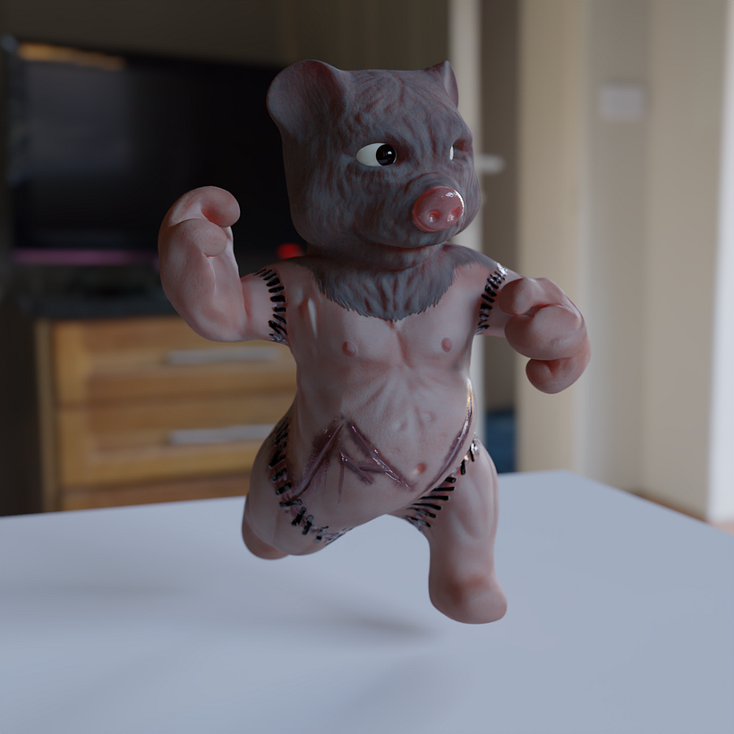 render con pose