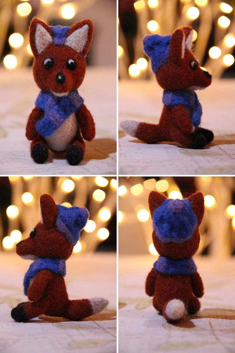 Pequeño zorro navideño :)