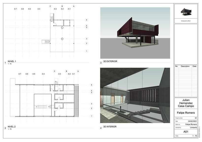 Mi Proyecto del curso: Diseño y modelado arquitectónico 3D con Revit 0