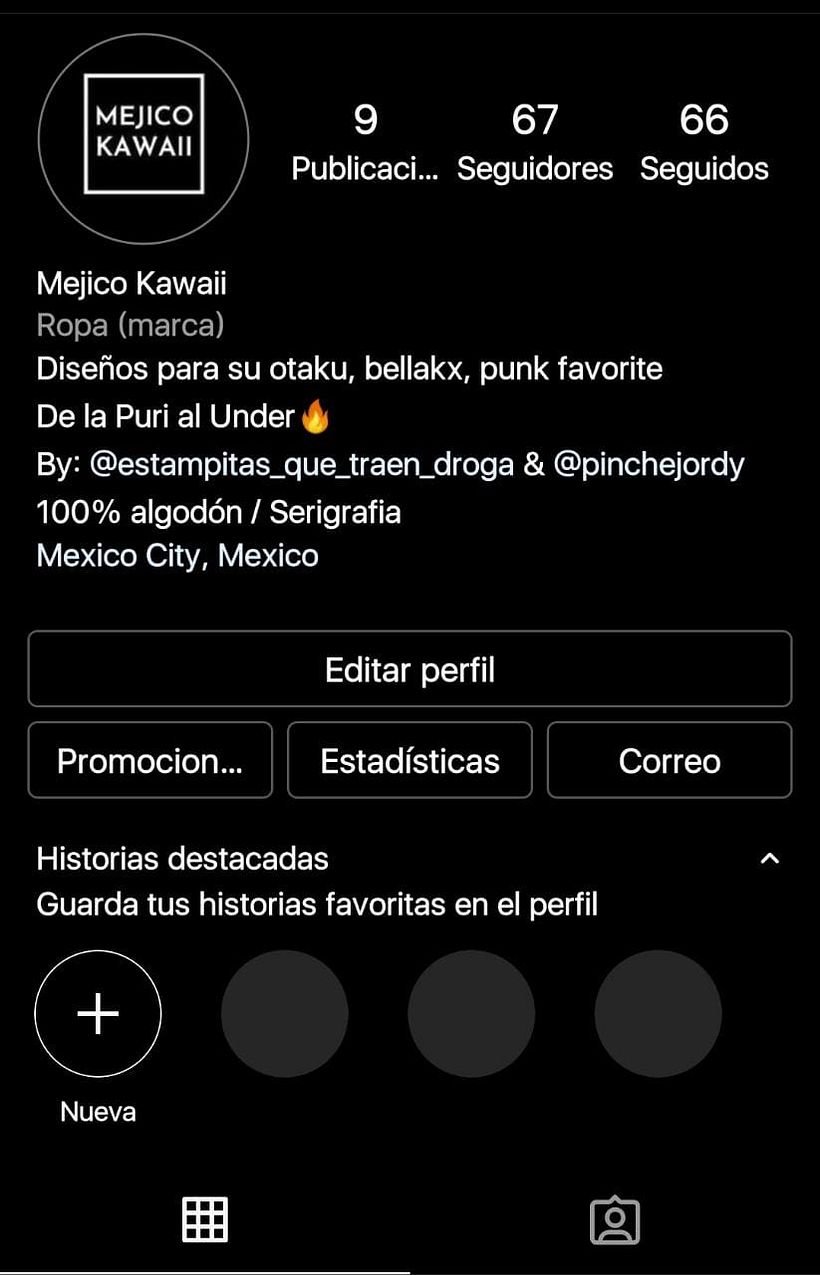 Les comparto la cuenta de mi marca de playeras, espero este curso me ayude a crecer