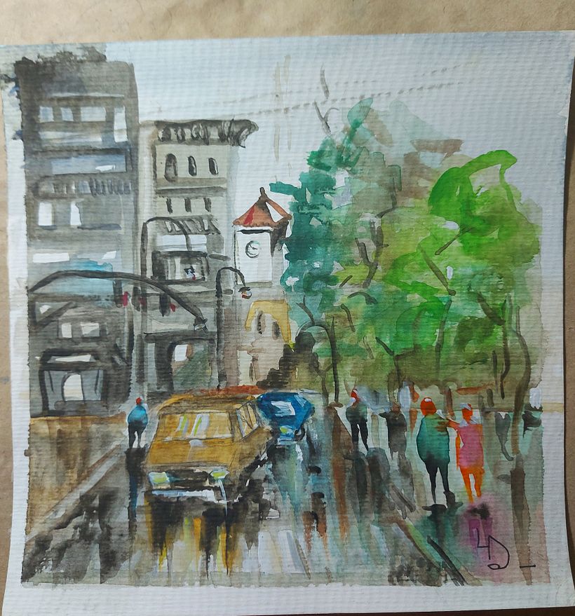 Mi Proyecto del curso: Paisajes urbanos en acuarela 1