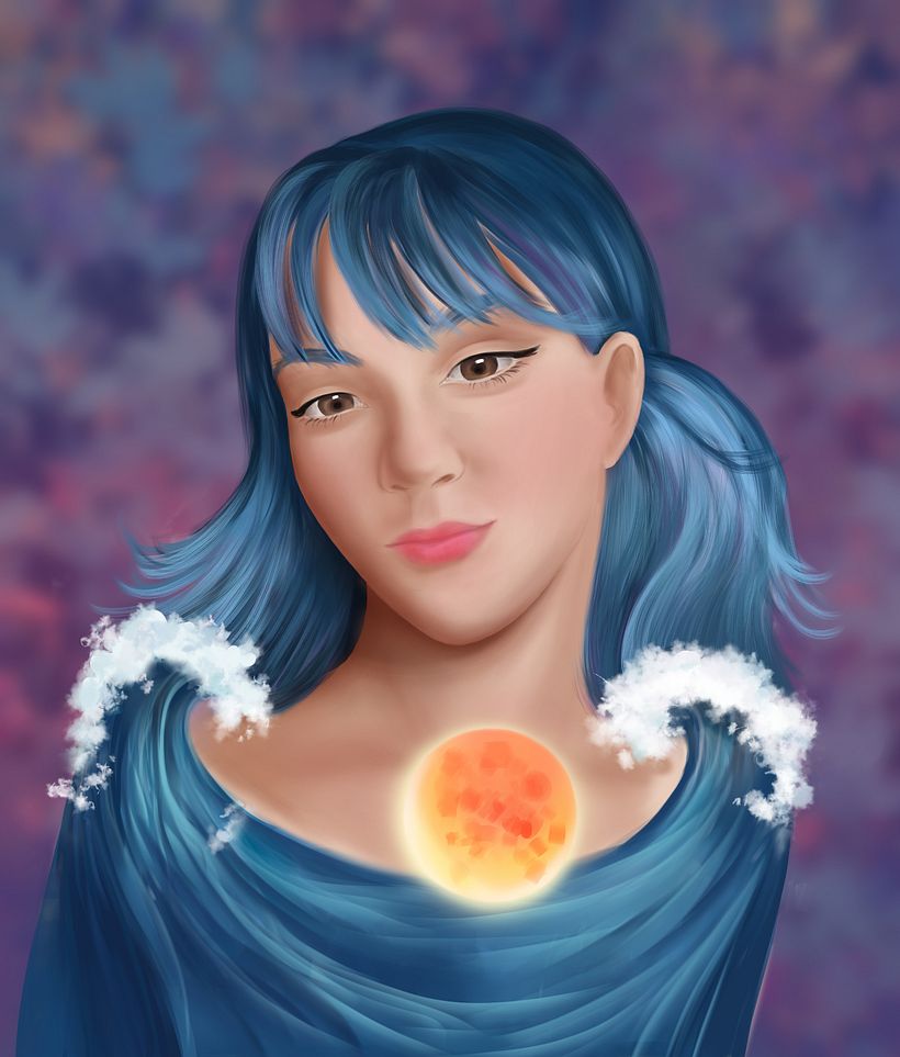 My project is based on a photo of my daughter  0