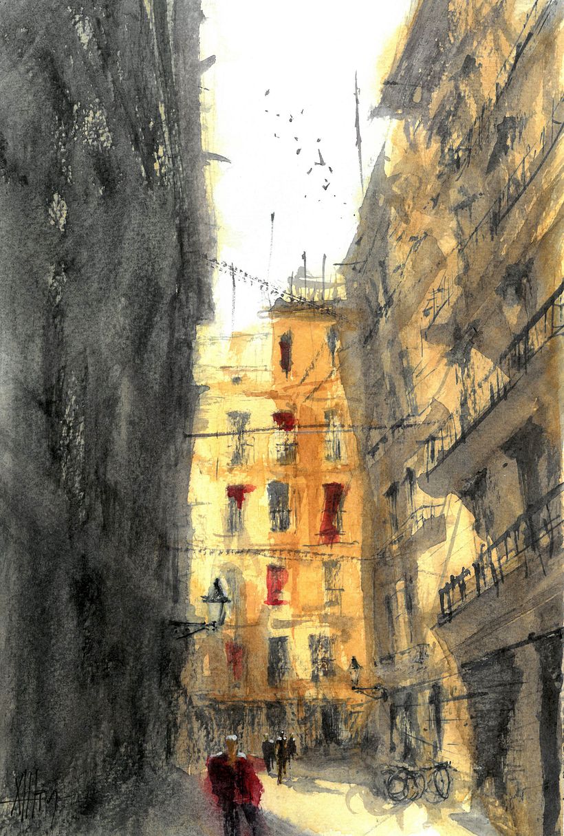 Callejón en Barcelona 0