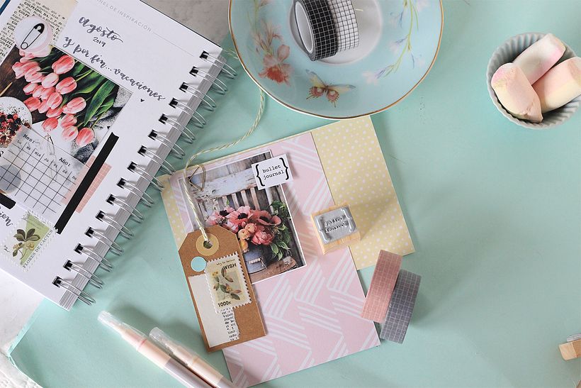 En mi bullet journal, siempre encontrarás detalles (como los marcapáginas) creados desde cero por mí