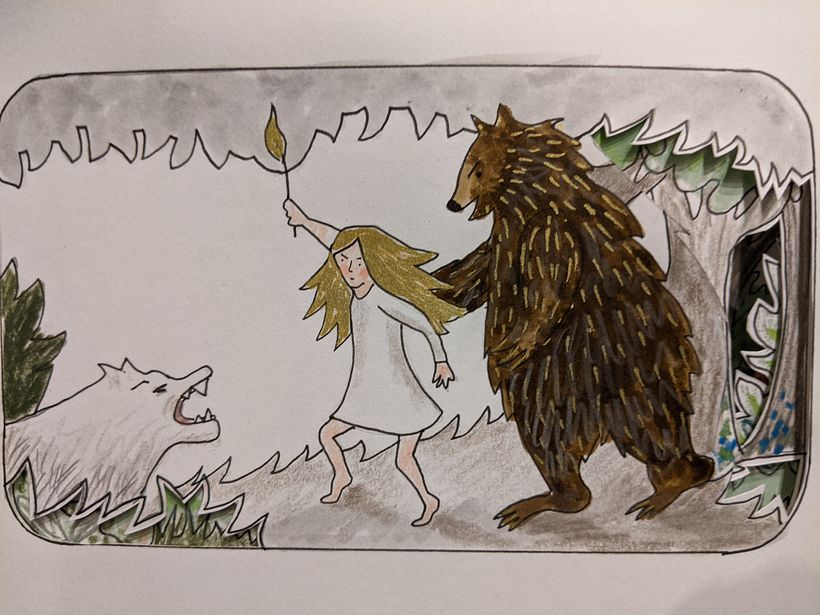 My project in Paper Cutting Techniques for Storytelling course 9