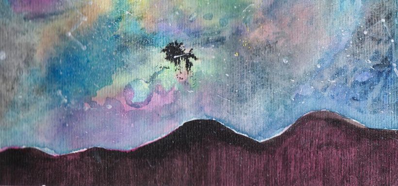 Montaña y galaxia. Ensoñación