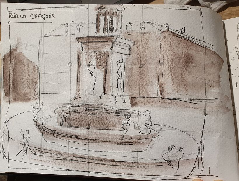 Mon projet du cours : Dessin architectural à l’aquarelle et à l’encre 3