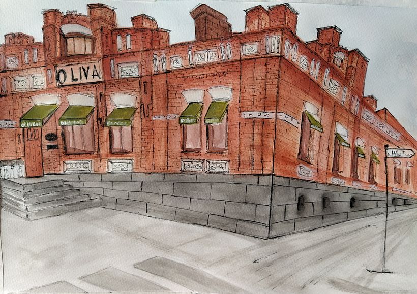 My project in Architectural Sketching with Watercolor and Ink course 0