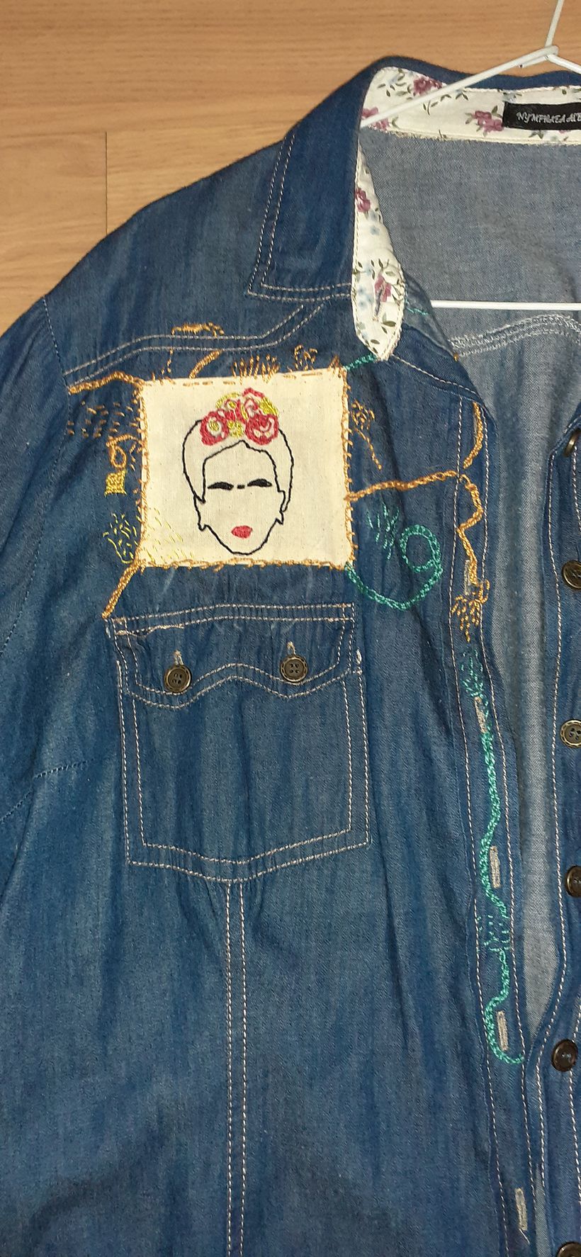 Mi Proyecto del curso: Bordado: reparación de prendas MI CAMISA ESPECIAL. 1