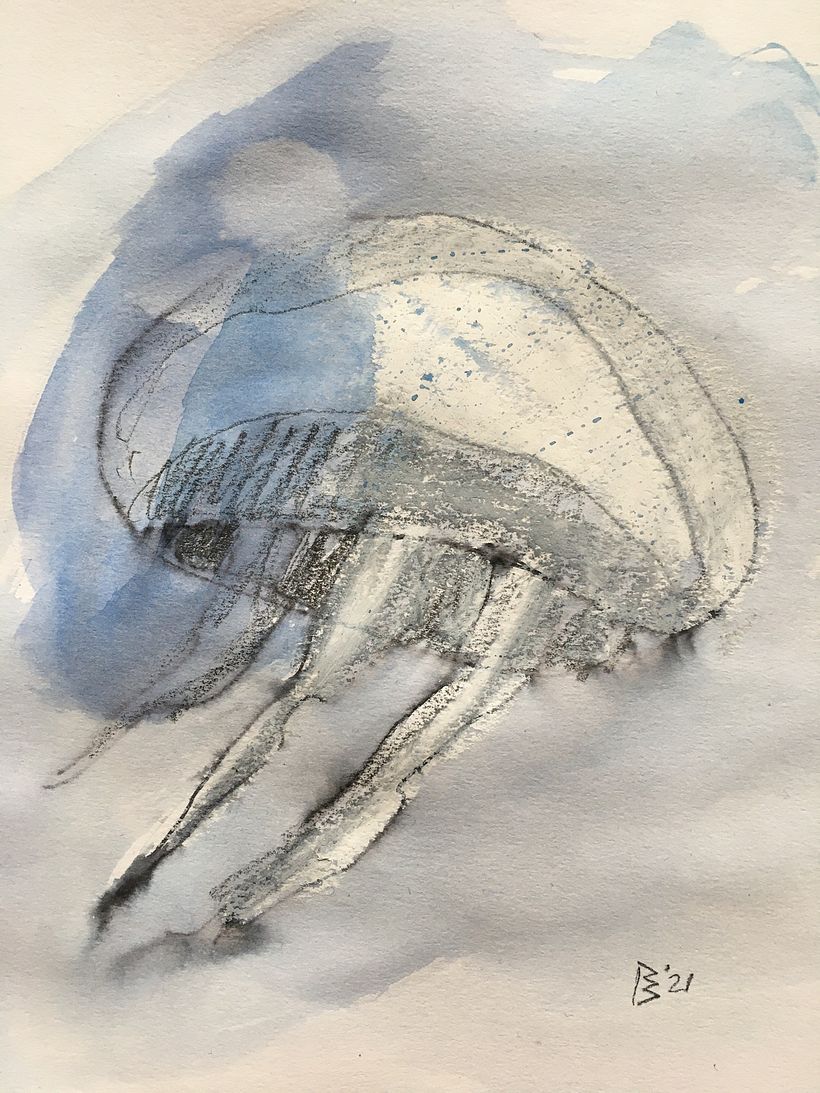  A Creative Exploration course: jellyfish in ink 2