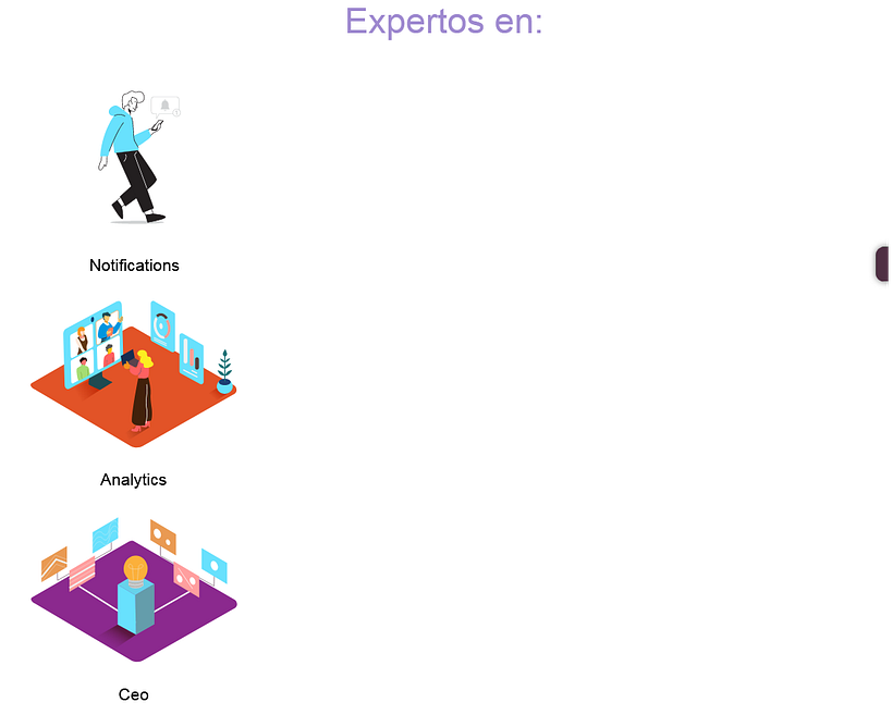 Aqui se podria decir que me refiero a lo que mi pagina trata de decir, que escuchamos a los clientes