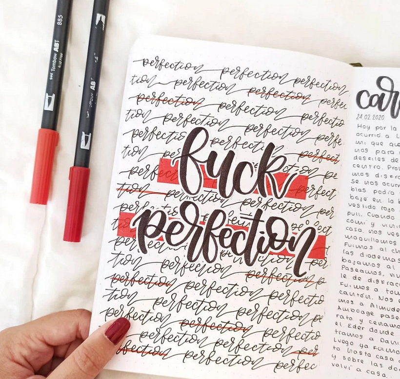 My Study Journal uses bold colors and a rebellious style.