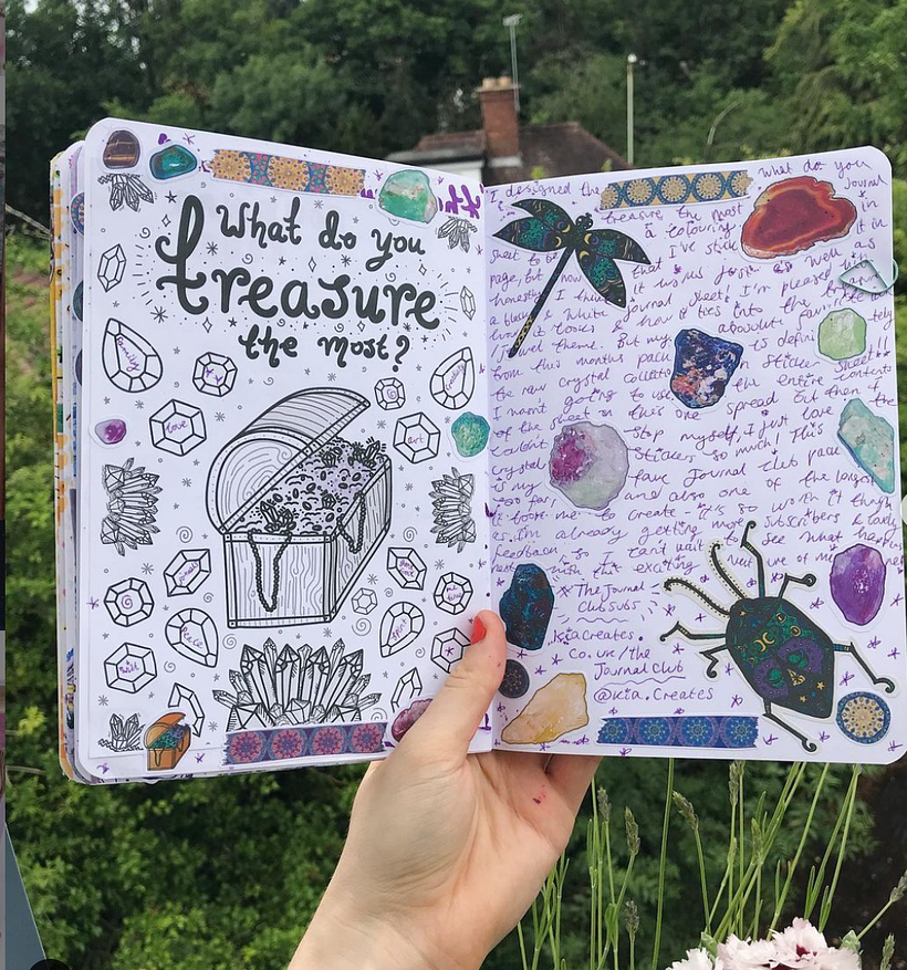 Inspiring Journals defines itself as a journaling club.