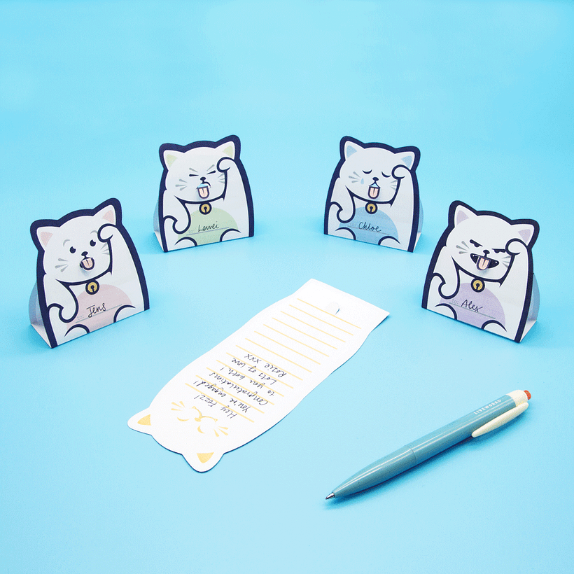 Lucky Cat Message PadsNuevo proyecto 1