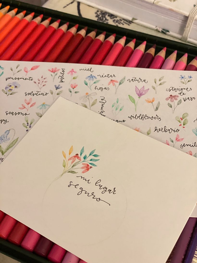 De estos bocetos surgen láminas, postales, tarjetas... que incorporamos a nuestras colecciones en Little Hannah
