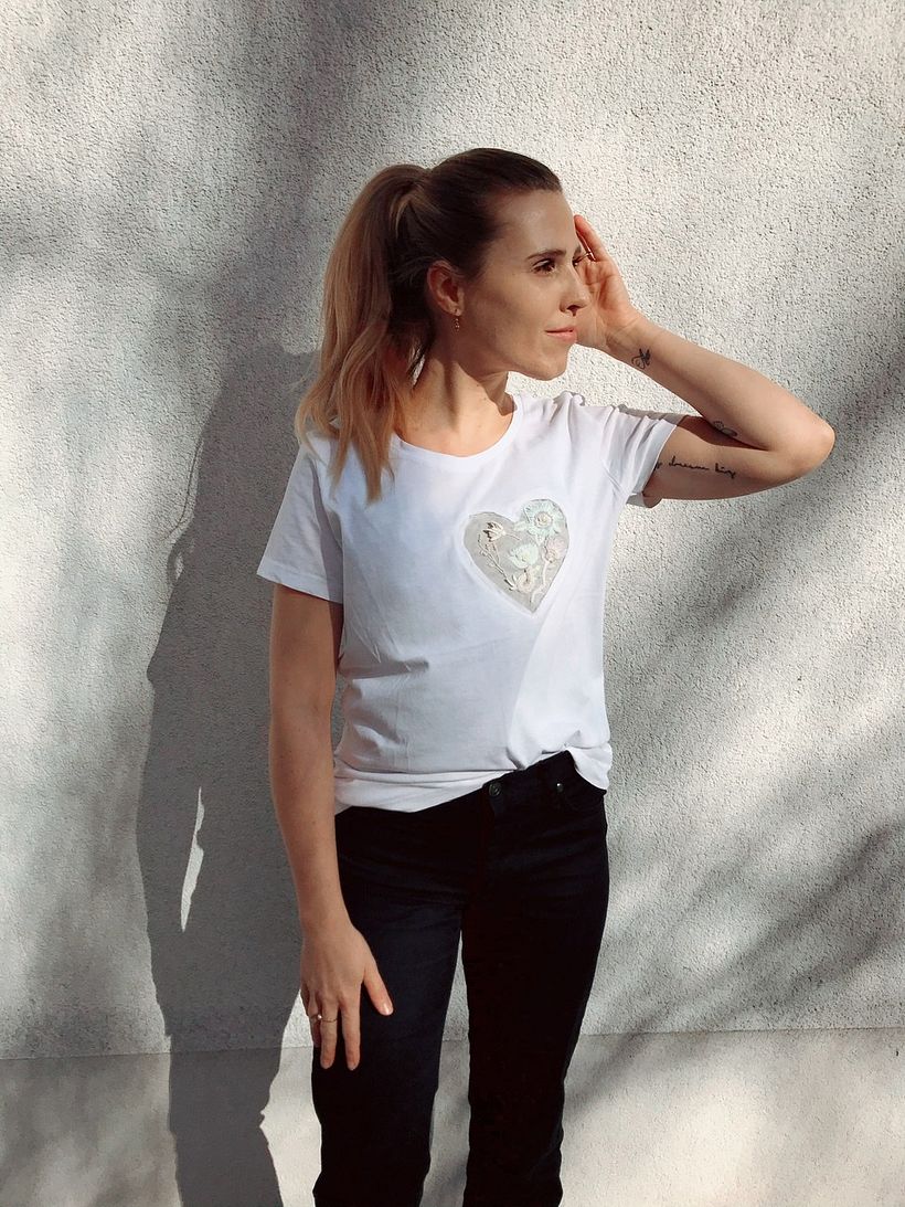 I heart embroidery tshirt 0