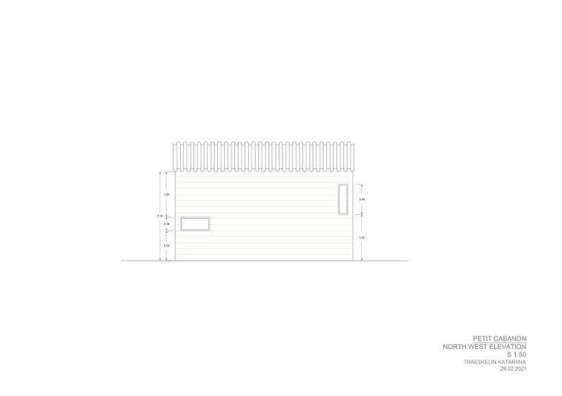 Petit Cabanon – My project in Introduction to Architectural Drawing in AutoCAD course 2