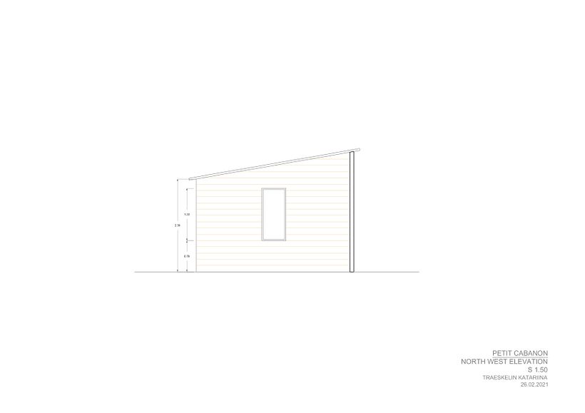 Petit Cabanon – My project in Introduction to Architectural Drawing in AutoCAD course 4